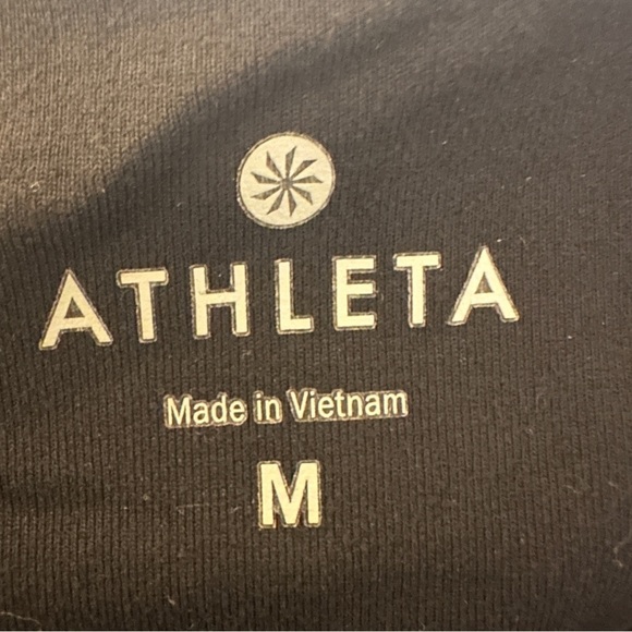 Athleta Gleam Tight 2.0 Leggings Moto Faux Leather Black Style 348733-00 Lounge - Picture 6 of 9